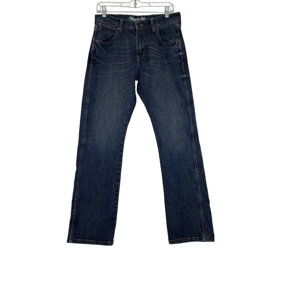 Wrangler Retro Slim Straight Jeans Dark Wash Blue 1088MWZJM 30x30